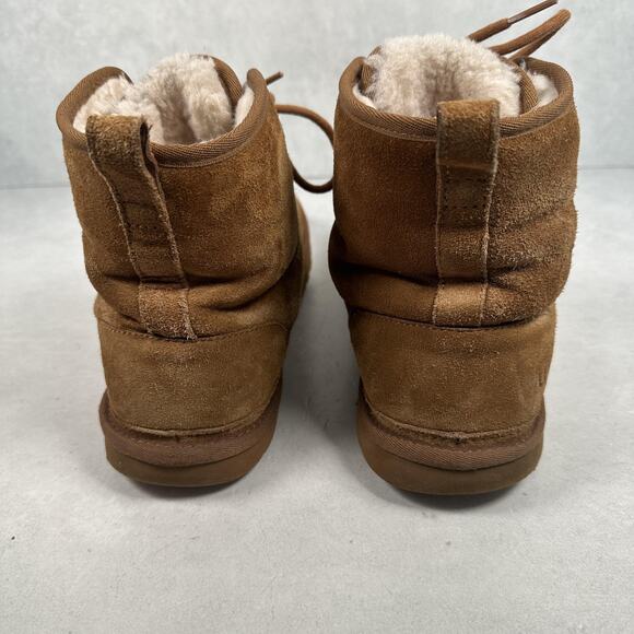 UGG Chukka Boots Mens Size 9 Chestnut Suede Sheepskin Lined Lace Up 1016472 main image 7